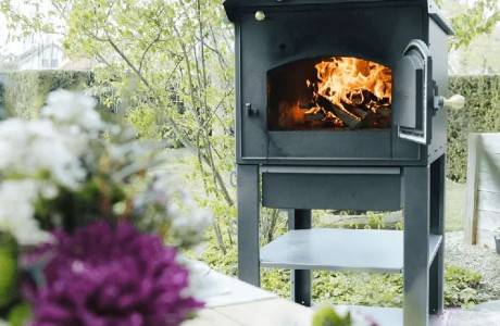 Häussler Holzbackofen HABO Gusto in Betrieb